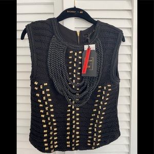 H&M  / Balmain Military Top
